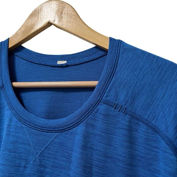 Lululemon Mens Metal Vent Tech T Shirt Size XXL Blue Athletic Gym Workout - Picture 4 of 6